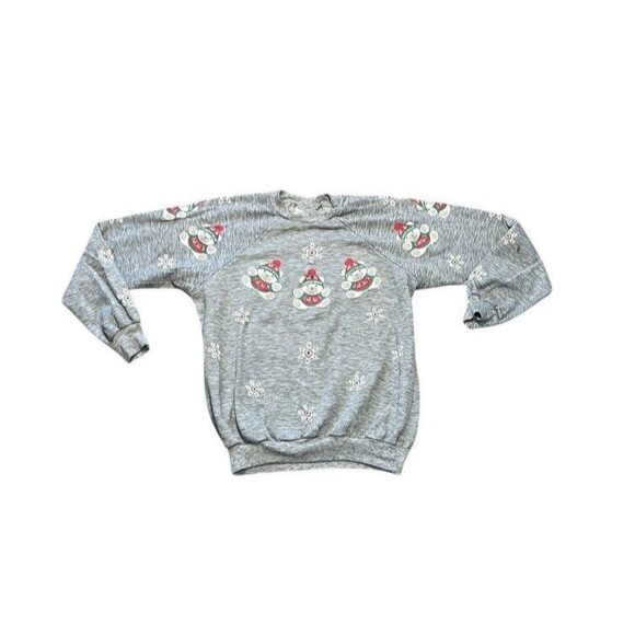 Vintage Spumoni Sweatshirt Unisex Size Medium ? Puff Print Teddy Bears Christmas - Picture 1 of 7